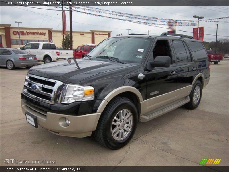 Black / Charcoal Black/Chaparral Leather 2008 Ford Expedition King Ranch