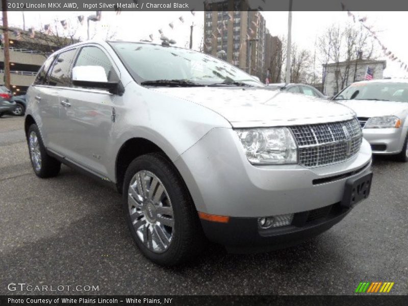 Ingot Silver Metallic / Charcoal Black 2010 Lincoln MKX AWD