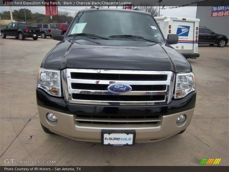 Black / Charcoal Black/Chaparral Leather 2008 Ford Expedition King Ranch