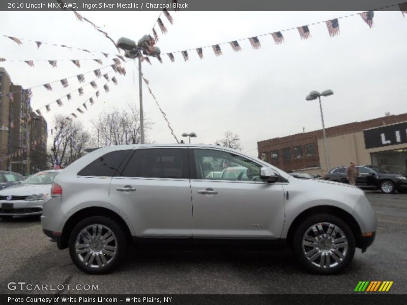 Ingot Silver Metallic / Charcoal Black 2010 Lincoln MKX AWD