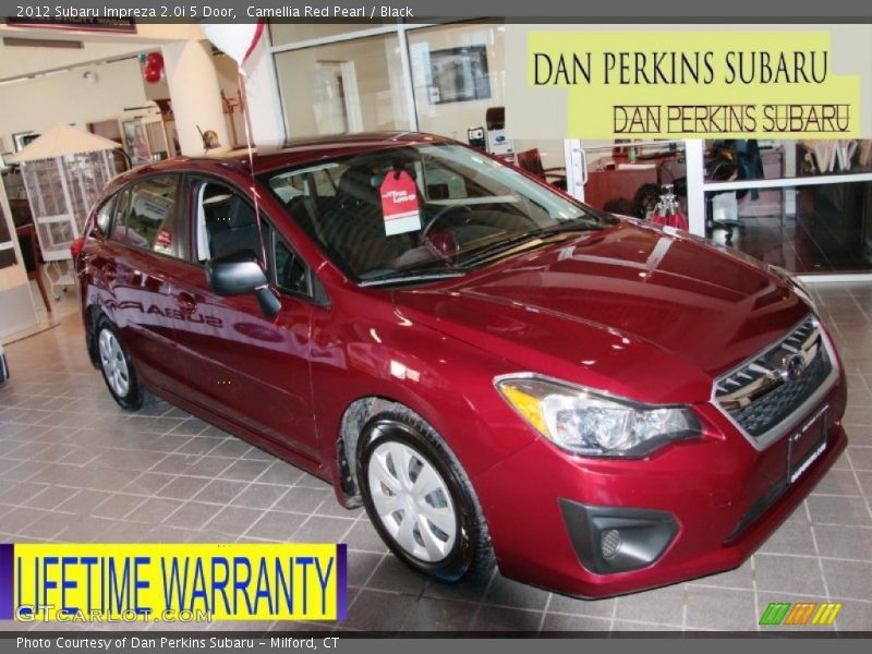 Camellia Red Pearl / Black 2012 Subaru Impreza 2.0i 5 Door