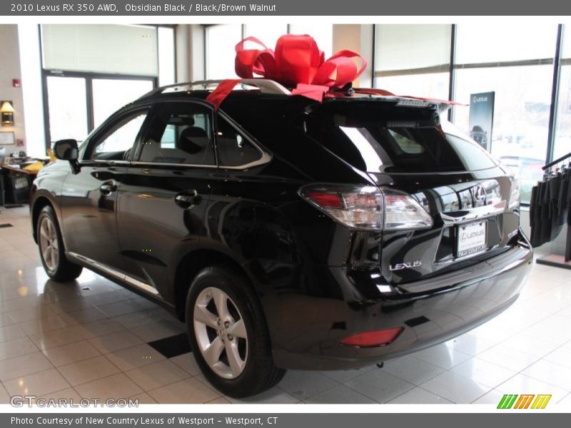 Obsidian Black / Black/Brown Walnut 2010 Lexus RX 350 AWD