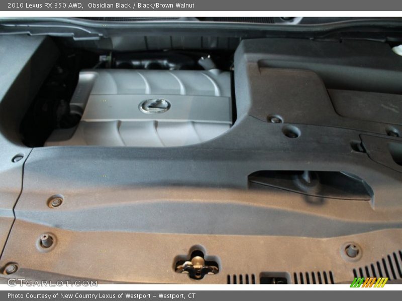 Obsidian Black / Black/Brown Walnut 2010 Lexus RX 350 AWD