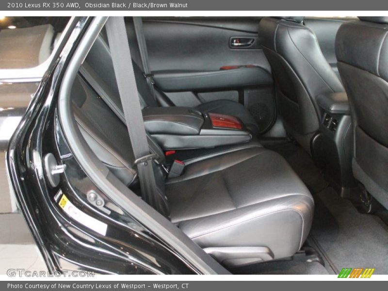 Obsidian Black / Black/Brown Walnut 2010 Lexus RX 350 AWD