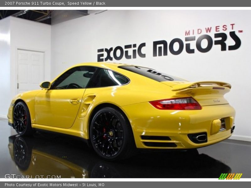 Speed Yellow / Black 2007 Porsche 911 Turbo Coupe