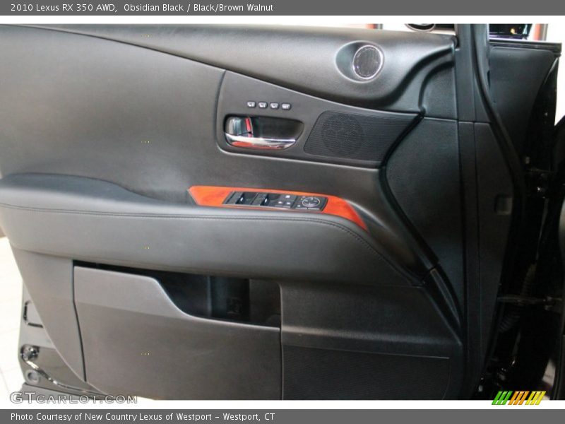 Obsidian Black / Black/Brown Walnut 2010 Lexus RX 350 AWD