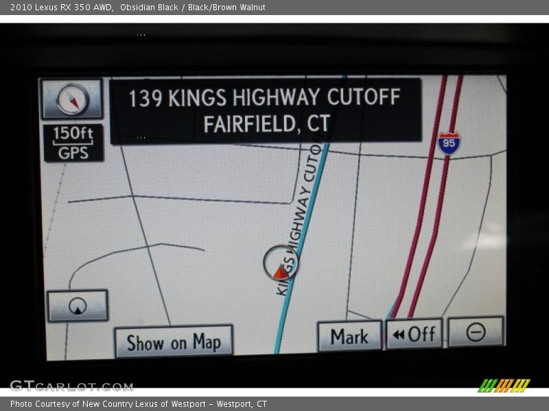 Obsidian Black / Black/Brown Walnut 2010 Lexus RX 350 AWD