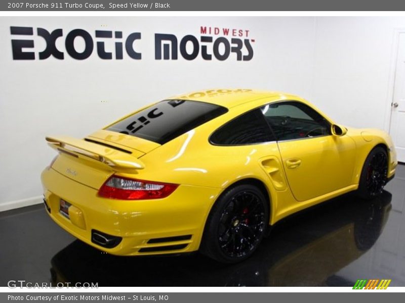 Speed Yellow / Black 2007 Porsche 911 Turbo Coupe