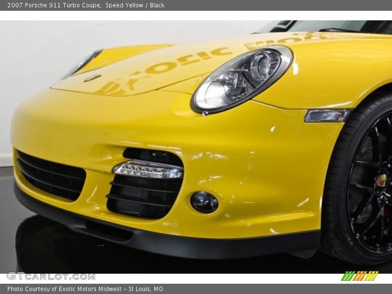 Speed Yellow / Black 2007 Porsche 911 Turbo Coupe