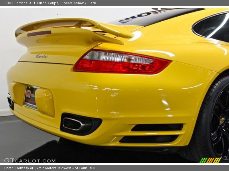 Speed Yellow / Black 2007 Porsche 911 Turbo Coupe