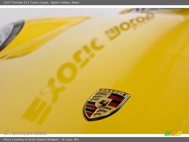 Speed Yellow / Black 2007 Porsche 911 Turbo Coupe