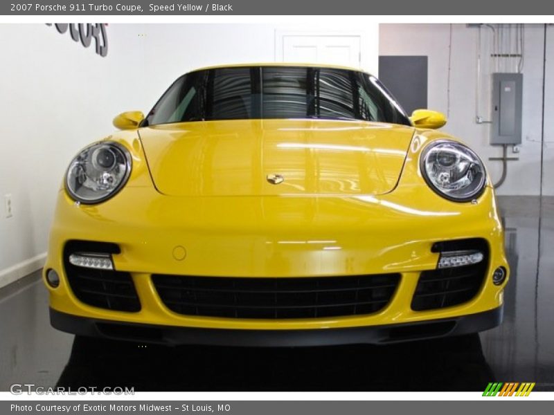 Speed Yellow / Black 2007 Porsche 911 Turbo Coupe