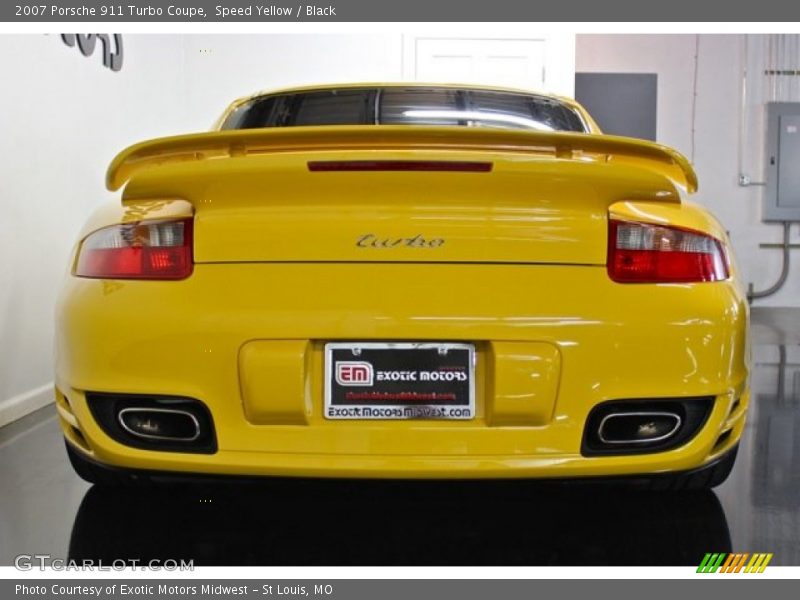 Speed Yellow / Black 2007 Porsche 911 Turbo Coupe