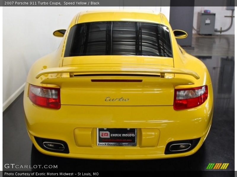 Speed Yellow / Black 2007 Porsche 911 Turbo Coupe