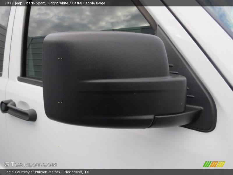 Bright White / Pastel Pebble Beige 2012 Jeep Liberty Sport