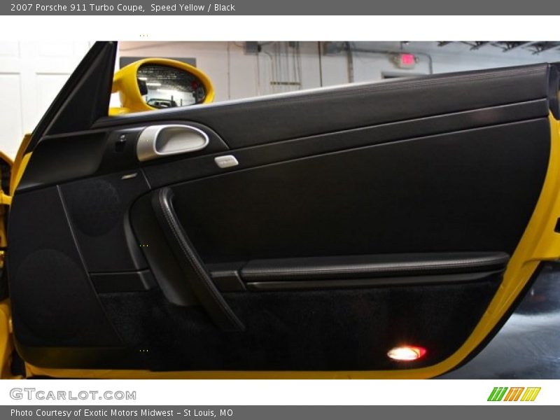 Speed Yellow / Black 2007 Porsche 911 Turbo Coupe