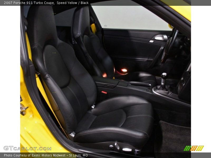 Speed Yellow / Black 2007 Porsche 911 Turbo Coupe