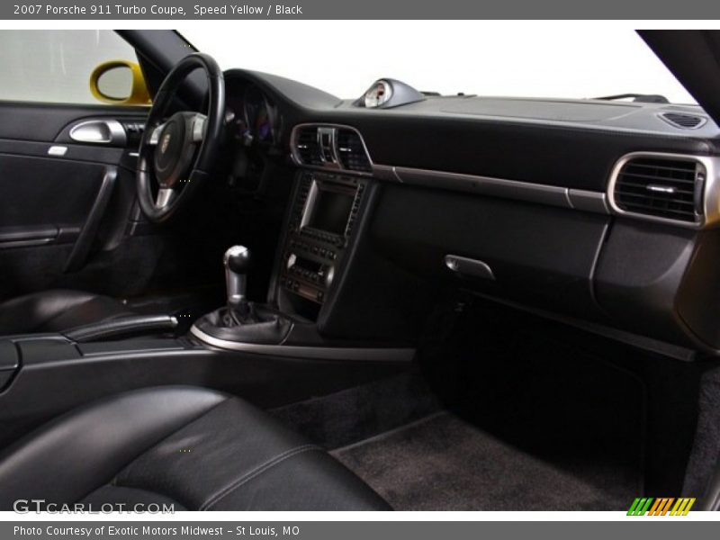 Speed Yellow / Black 2007 Porsche 911 Turbo Coupe