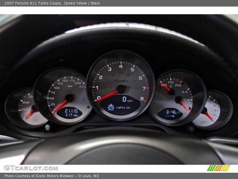  2007 911 Turbo Coupe Turbo Coupe Gauges