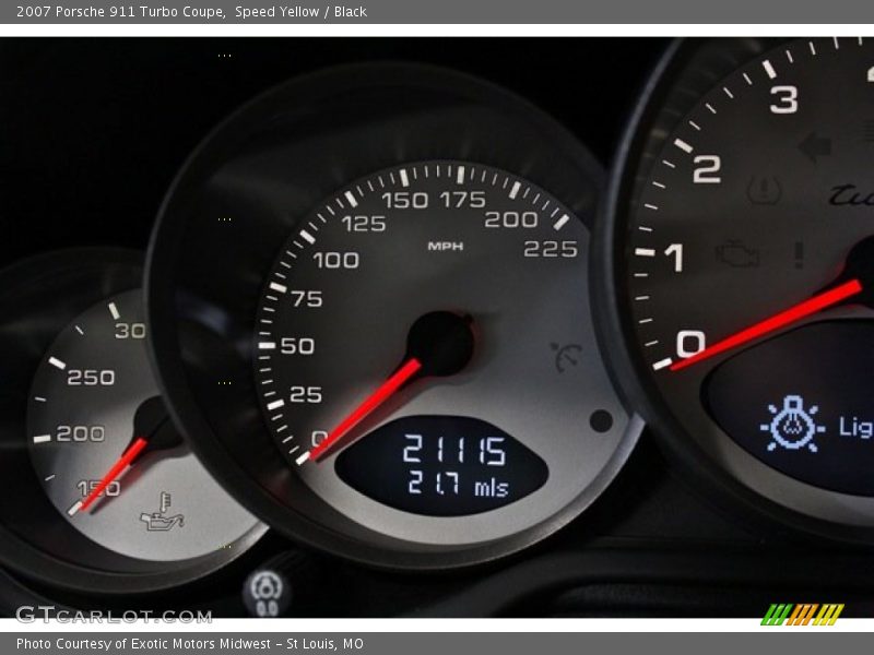  2007 911 Turbo Coupe Turbo Coupe Gauges