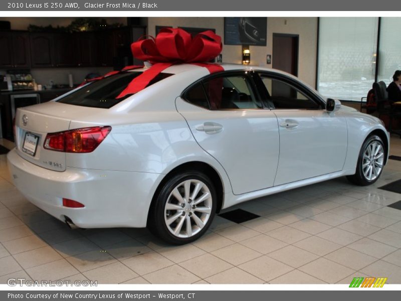 Glacier Frost Mica / Black 2010 Lexus IS 250 AWD