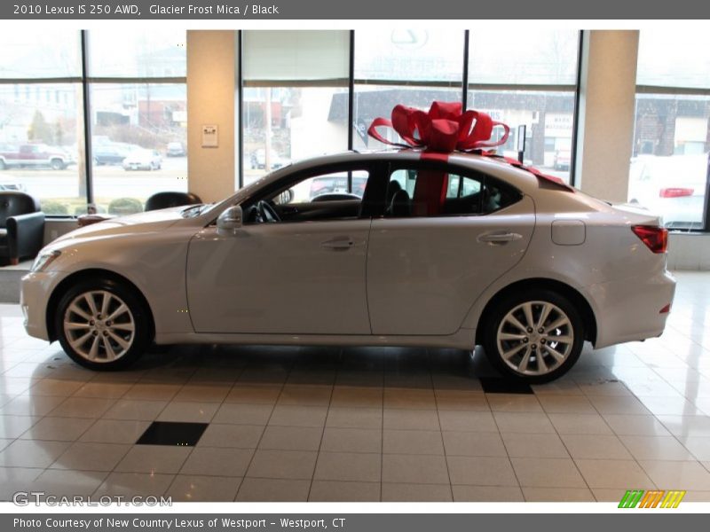 Glacier Frost Mica / Black 2010 Lexus IS 250 AWD
