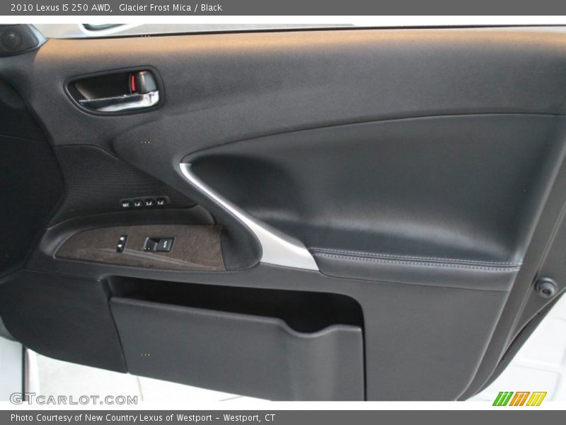 Glacier Frost Mica / Black 2010 Lexus IS 250 AWD