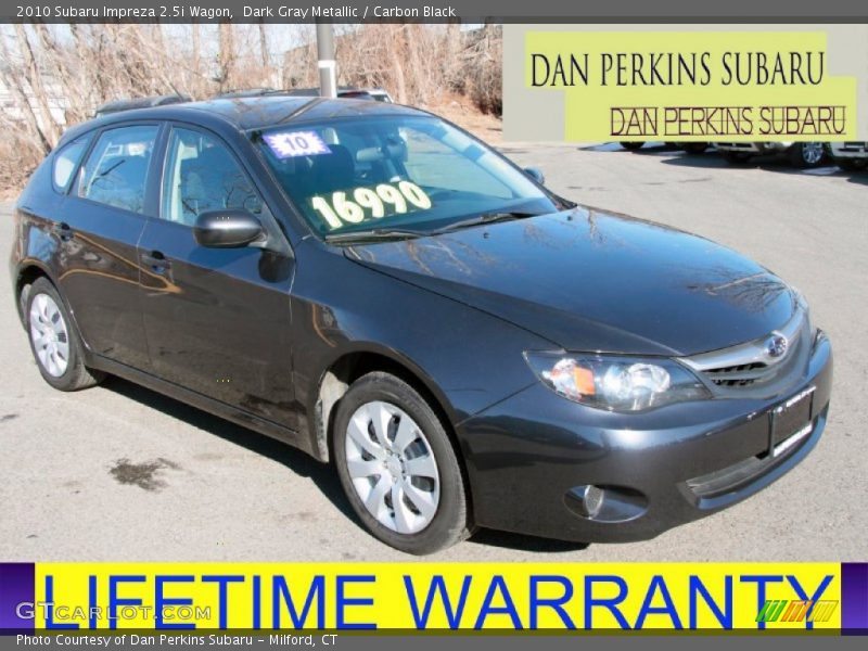 Dark Gray Metallic / Carbon Black 2010 Subaru Impreza 2.5i Wagon