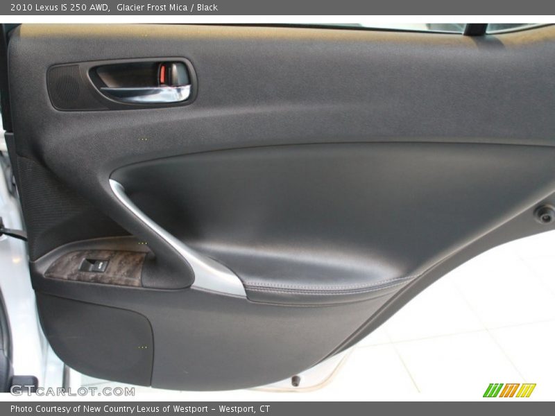 Glacier Frost Mica / Black 2010 Lexus IS 250 AWD