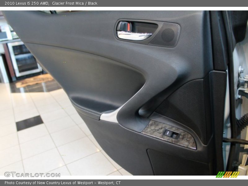 Glacier Frost Mica / Black 2010 Lexus IS 250 AWD