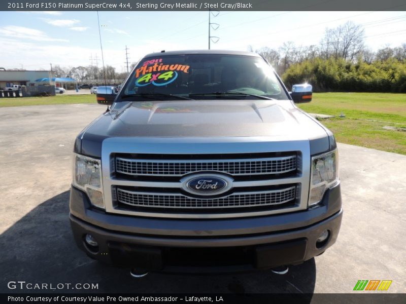 Sterling Grey Metallic / Steel Gray/Black 2011 Ford F150 Platinum SuperCrew 4x4