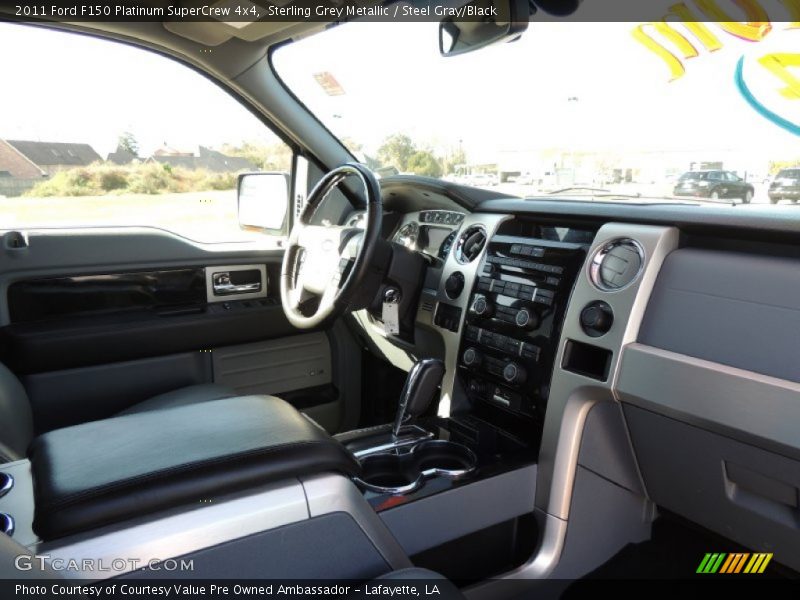Sterling Grey Metallic / Steel Gray/Black 2011 Ford F150 Platinum SuperCrew 4x4