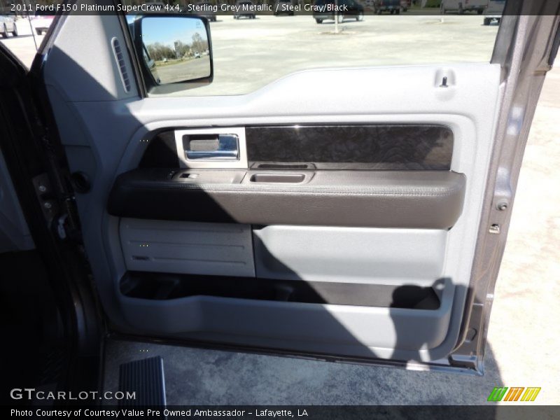 Sterling Grey Metallic / Steel Gray/Black 2011 Ford F150 Platinum SuperCrew 4x4