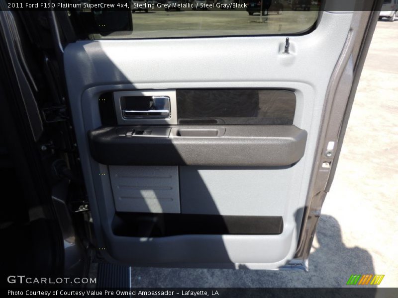 Sterling Grey Metallic / Steel Gray/Black 2011 Ford F150 Platinum SuperCrew 4x4