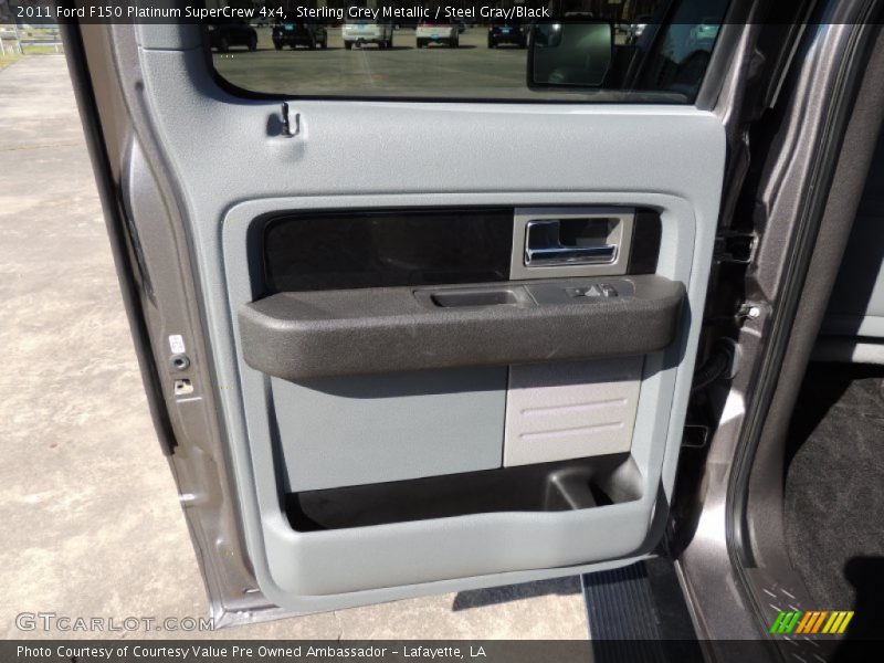 Sterling Grey Metallic / Steel Gray/Black 2011 Ford F150 Platinum SuperCrew 4x4