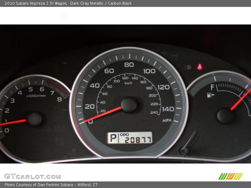 Dark Gray Metallic / Carbon Black 2010 Subaru Impreza 2.5i Wagon