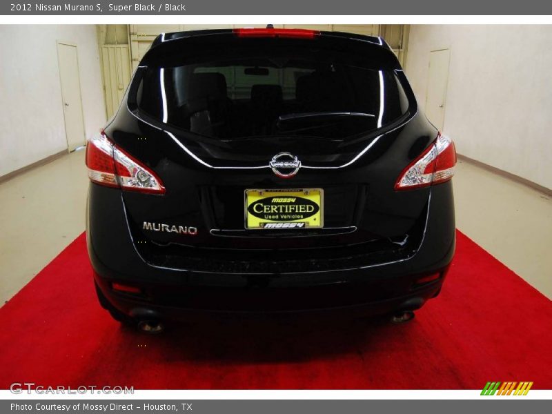 Super Black / Black 2012 Nissan Murano S