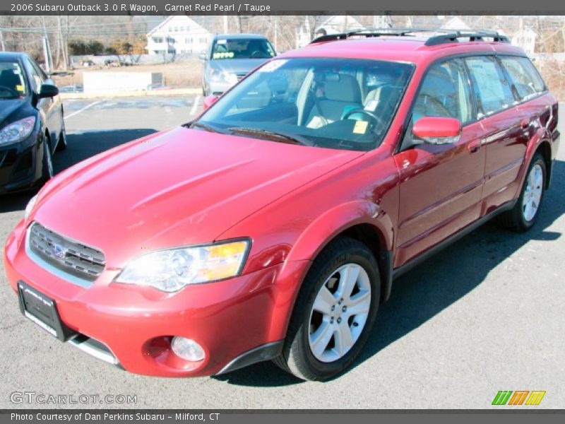 Garnet Red Pearl / Taupe 2006 Subaru Outback 3.0 R Wagon