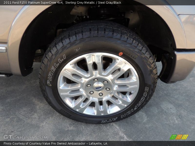 Sterling Grey Metallic / Steel Gray/Black 2011 Ford F150 Platinum SuperCrew 4x4