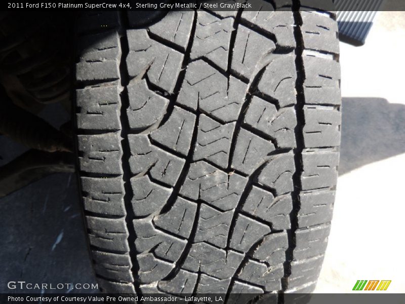 Sterling Grey Metallic / Steel Gray/Black 2011 Ford F150 Platinum SuperCrew 4x4