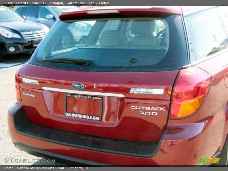 Garnet Red Pearl / Taupe 2006 Subaru Outback 3.0 R Wagon