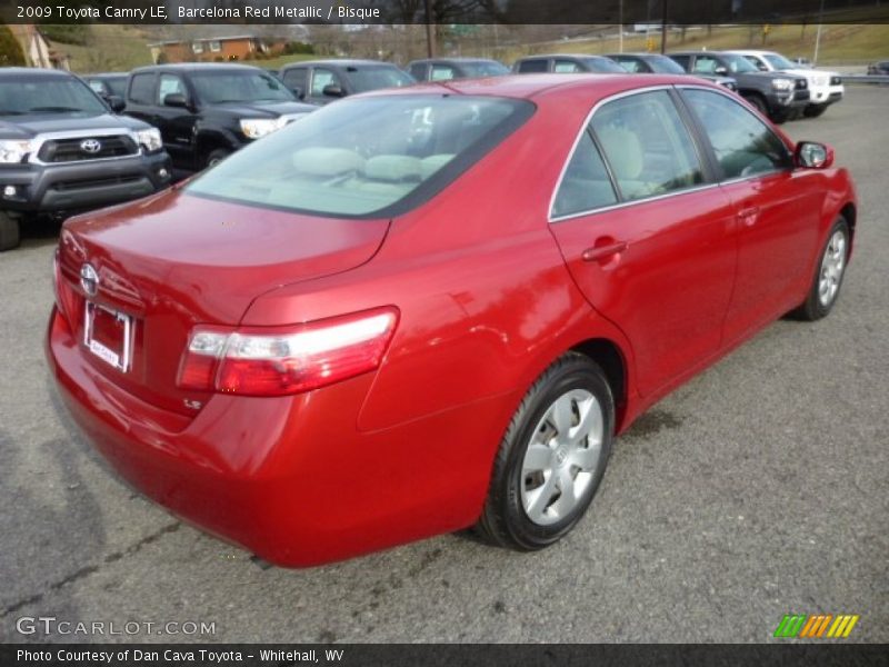 Barcelona Red Metallic / Bisque 2009 Toyota Camry LE
