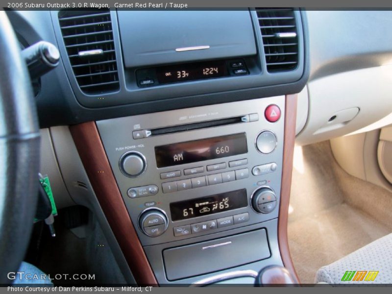 Controls of 2006 Outback 3.0 R Wagon
