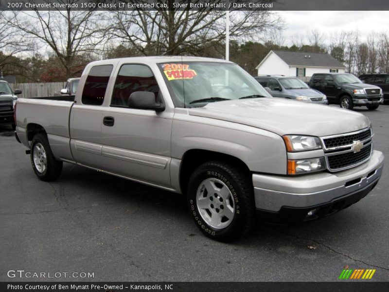 Silver Birch Metallic / Dark Charcoal 2007 Chevrolet Silverado 1500 Classic LT Extended Cab