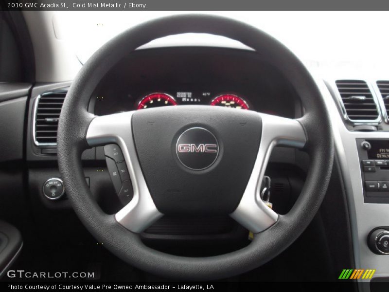 Gold Mist Metallic / Ebony 2010 GMC Acadia SL