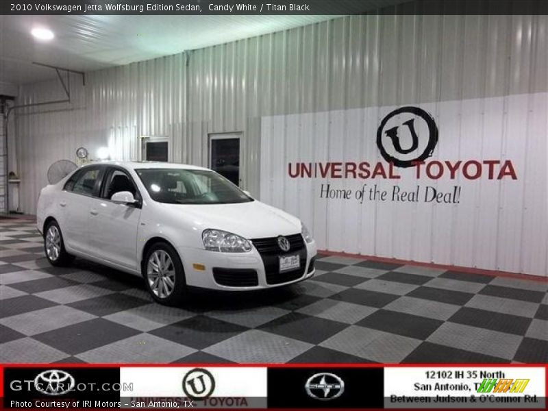Candy White / Titan Black 2010 Volkswagen Jetta Wolfsburg Edition Sedan