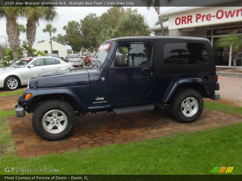 Midnight Blue Pearl / Dark Slate Gray 2006 Jeep Wrangler Unlimited 4x4