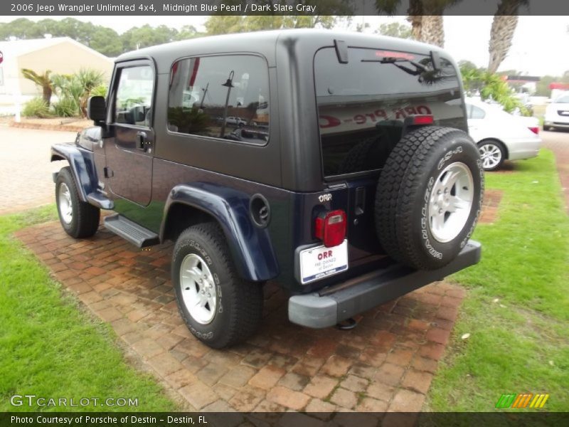 Midnight Blue Pearl / Dark Slate Gray 2006 Jeep Wrangler Unlimited 4x4