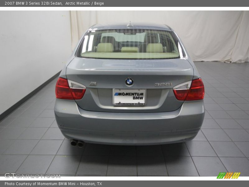Arctic Metallic / Beige 2007 BMW 3 Series 328i Sedan