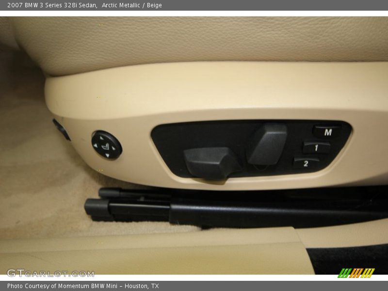 Arctic Metallic / Beige 2007 BMW 3 Series 328i Sedan